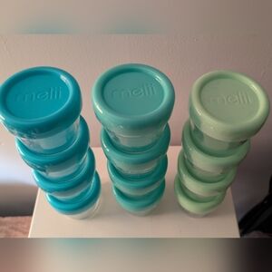 12 Melii 2oz Glass Lidded Jars